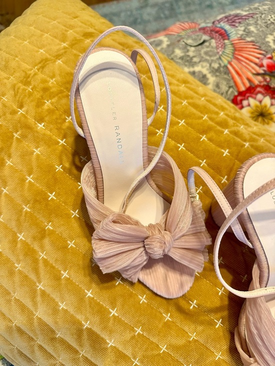 Loeffler Randall Shoes - Loeffler Randall Blush Pink Knotted Bow Heels